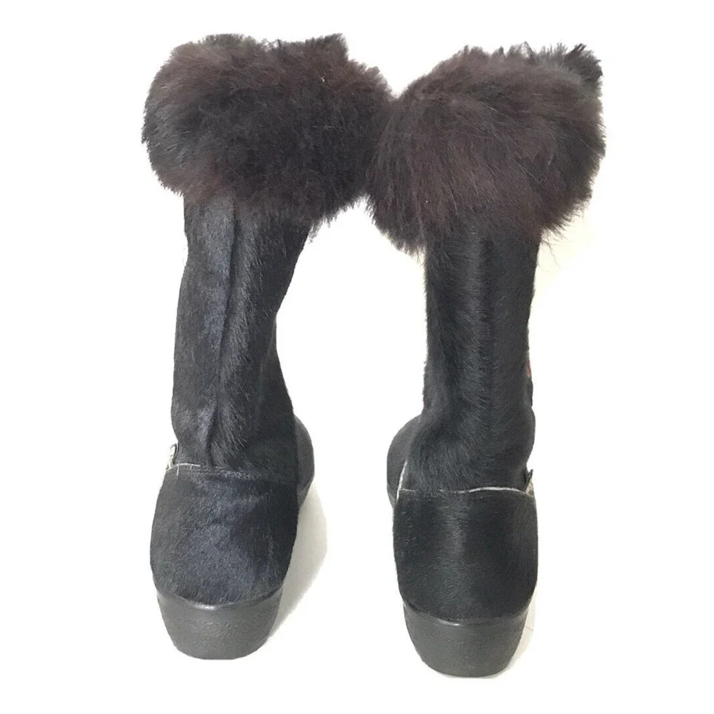 Garden Sport | Vintage Italian after-ski boots Womens Size 37 Black US Size 7